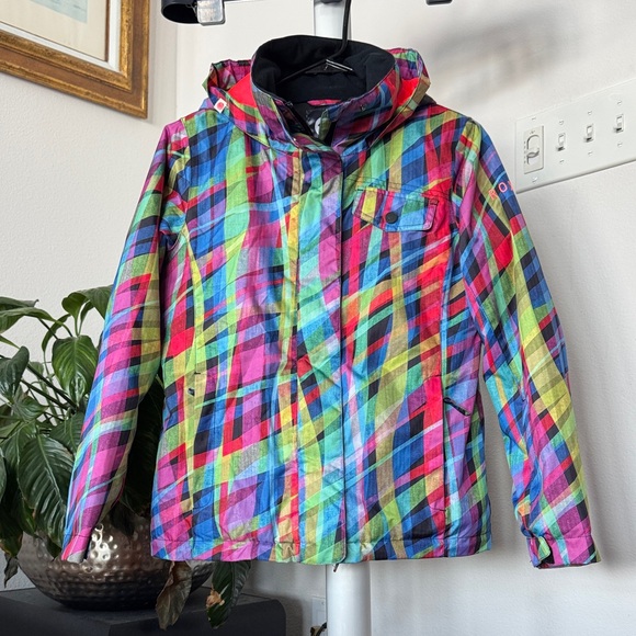 Roxy Girls/Kids/Youth Ski Snowboard Jacket/Coat Dry Flight 10K Girls Sz 12 Hood